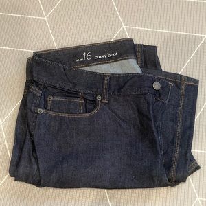 Loft jeans, curvy boot, size 16